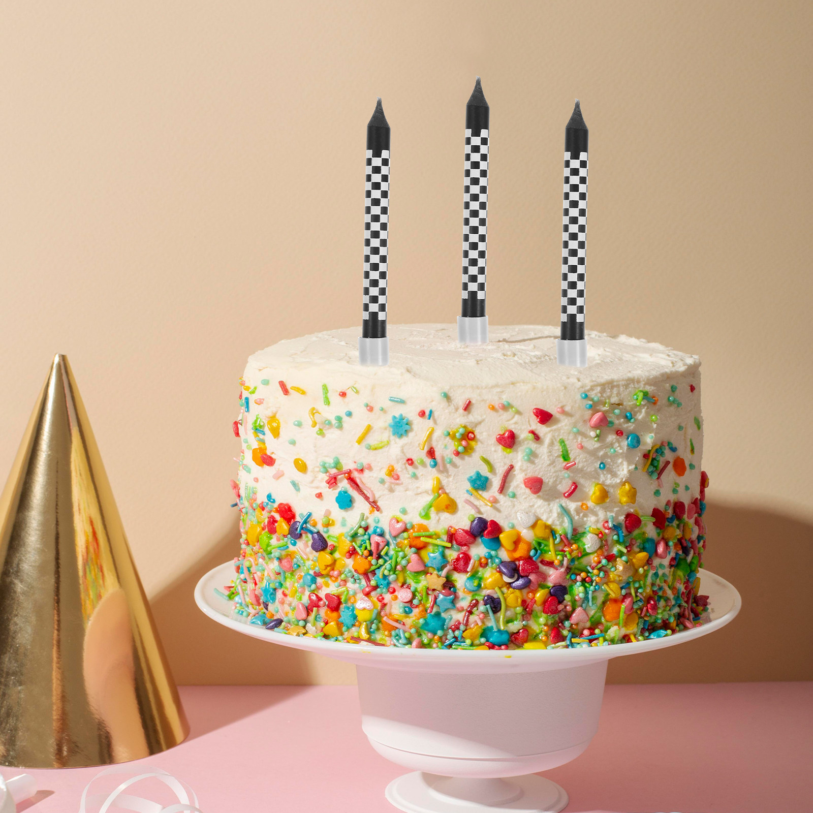Paraffin Wax - 12Pcs Birthday Candles Trendy Cake Topper