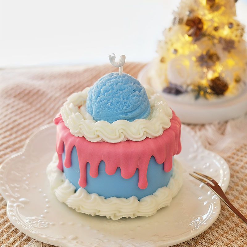 Soy Wax - Cake Shape Scented Candles Creative Candles