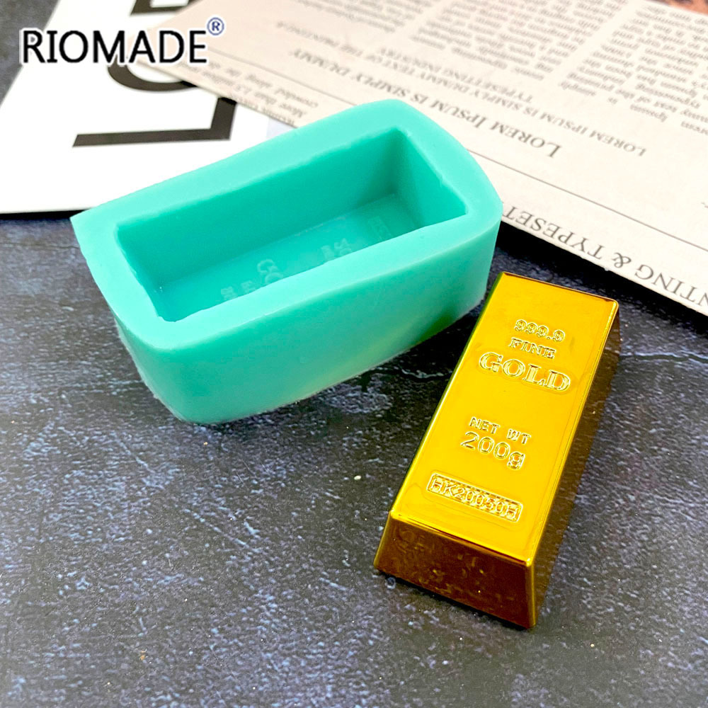 Gold Brick Shape Silicone Mold - Candle Molds recension och pris