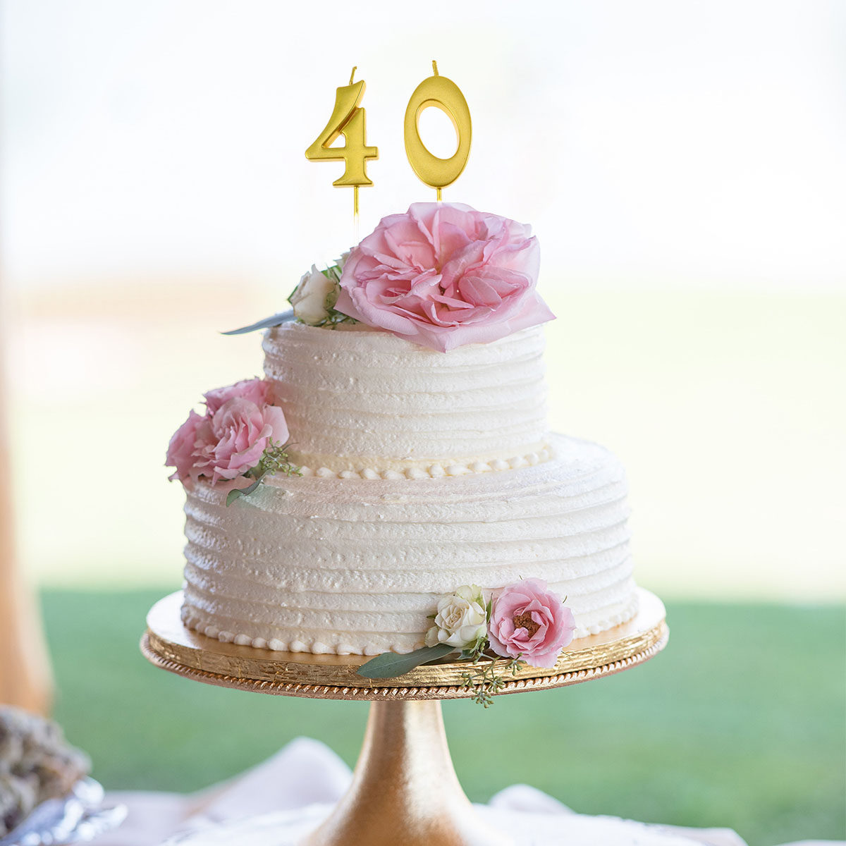 2Pcs Golden Number 40 Birthday - Paraffin Wax recension och pris