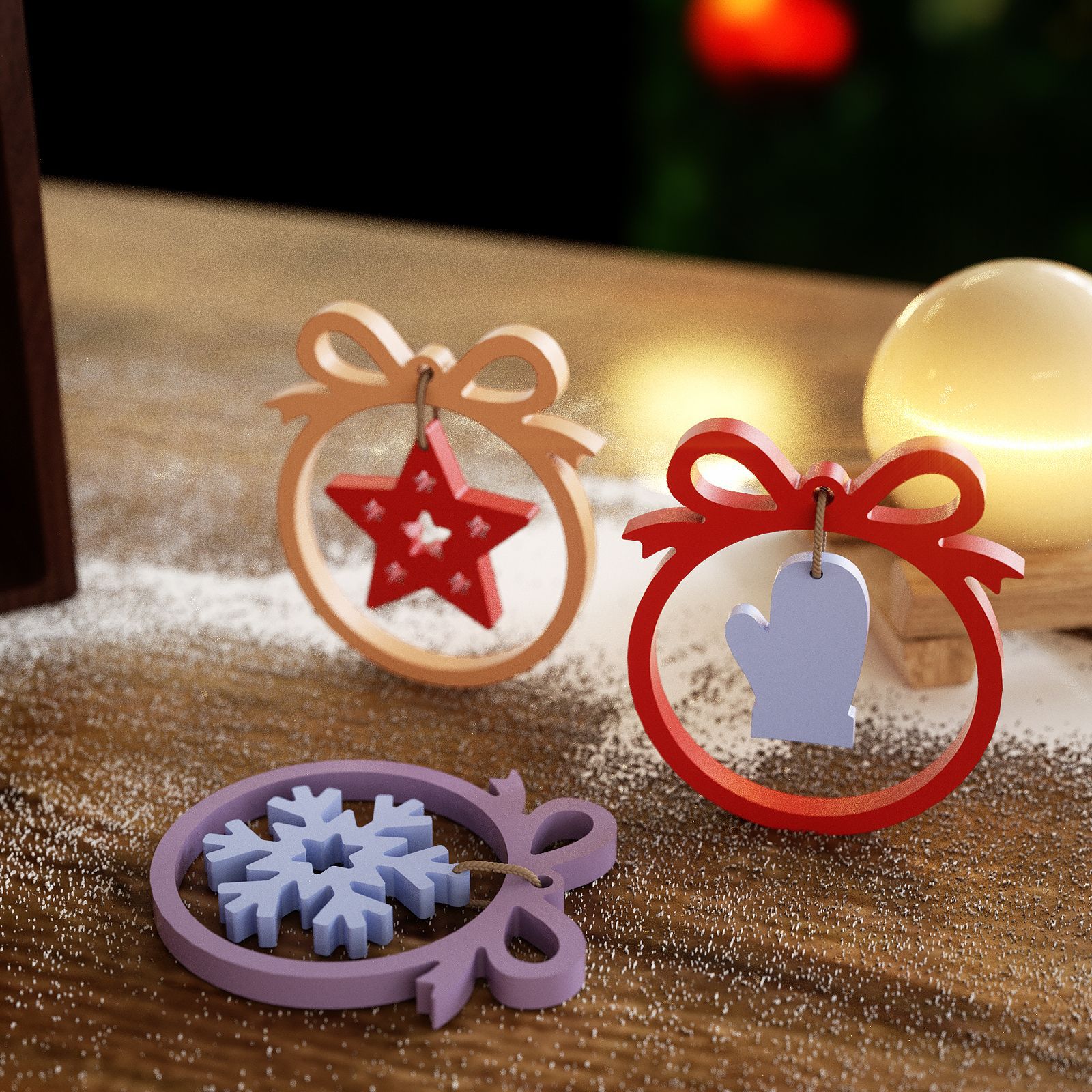1/3 piece Christmas resin sili - Candle Molds recension och pris