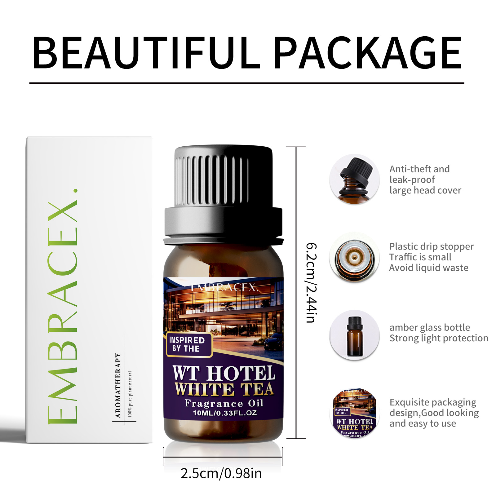 10ml Hotel White Tea Fragrance - Candle Fragrance recension och pris