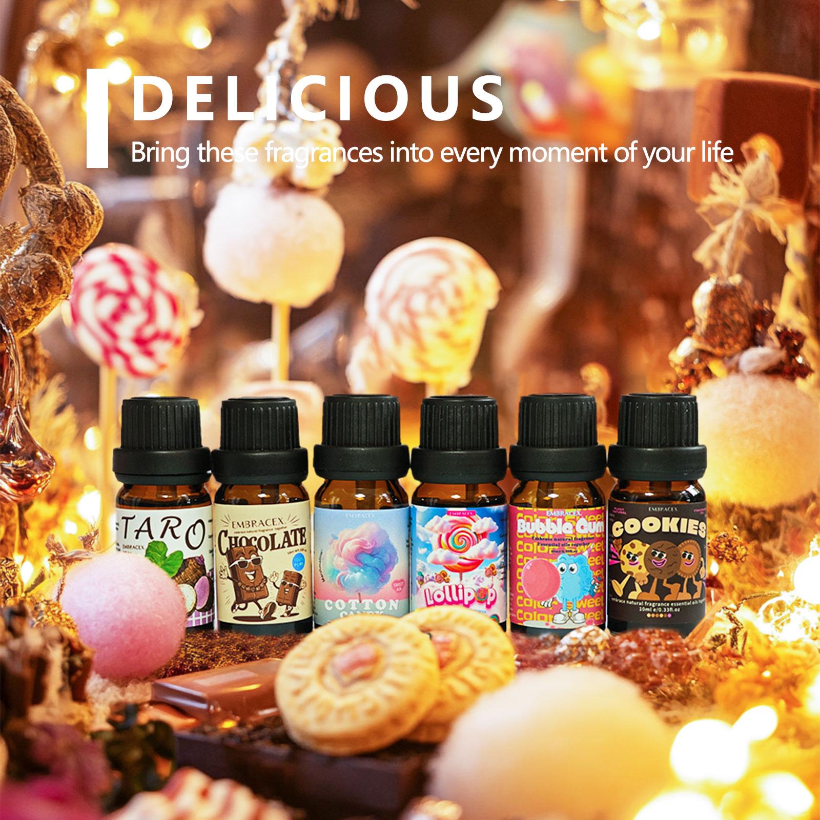 6PC/1Set Delicious Fragrance O - Candle Fragrance recension och pris