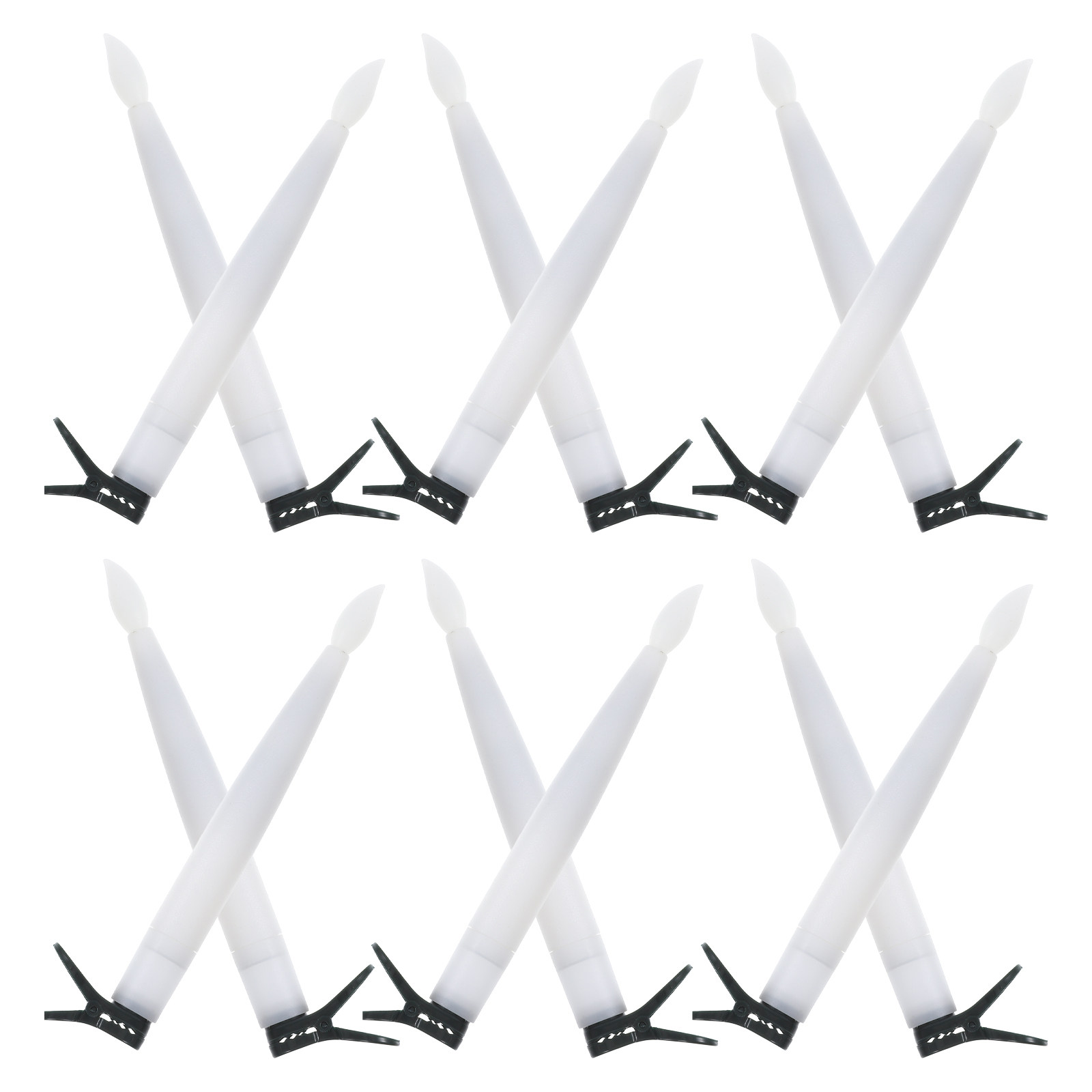 12Sets Clip on Christmas Tree  - Paraffin Wax recension och pris