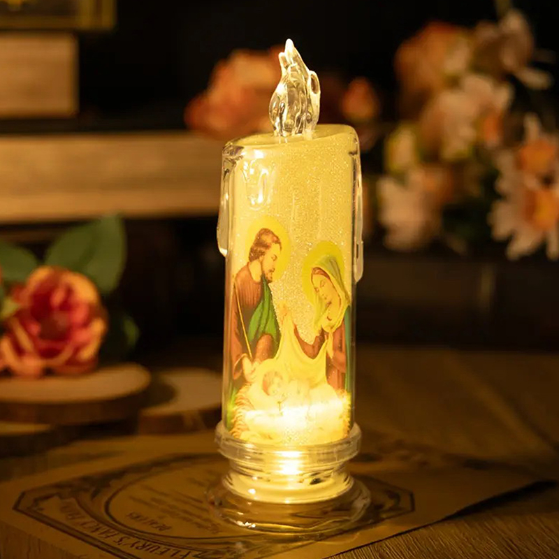 Jesus Virgin Christ LED Candle - Silk Candle recension och pris