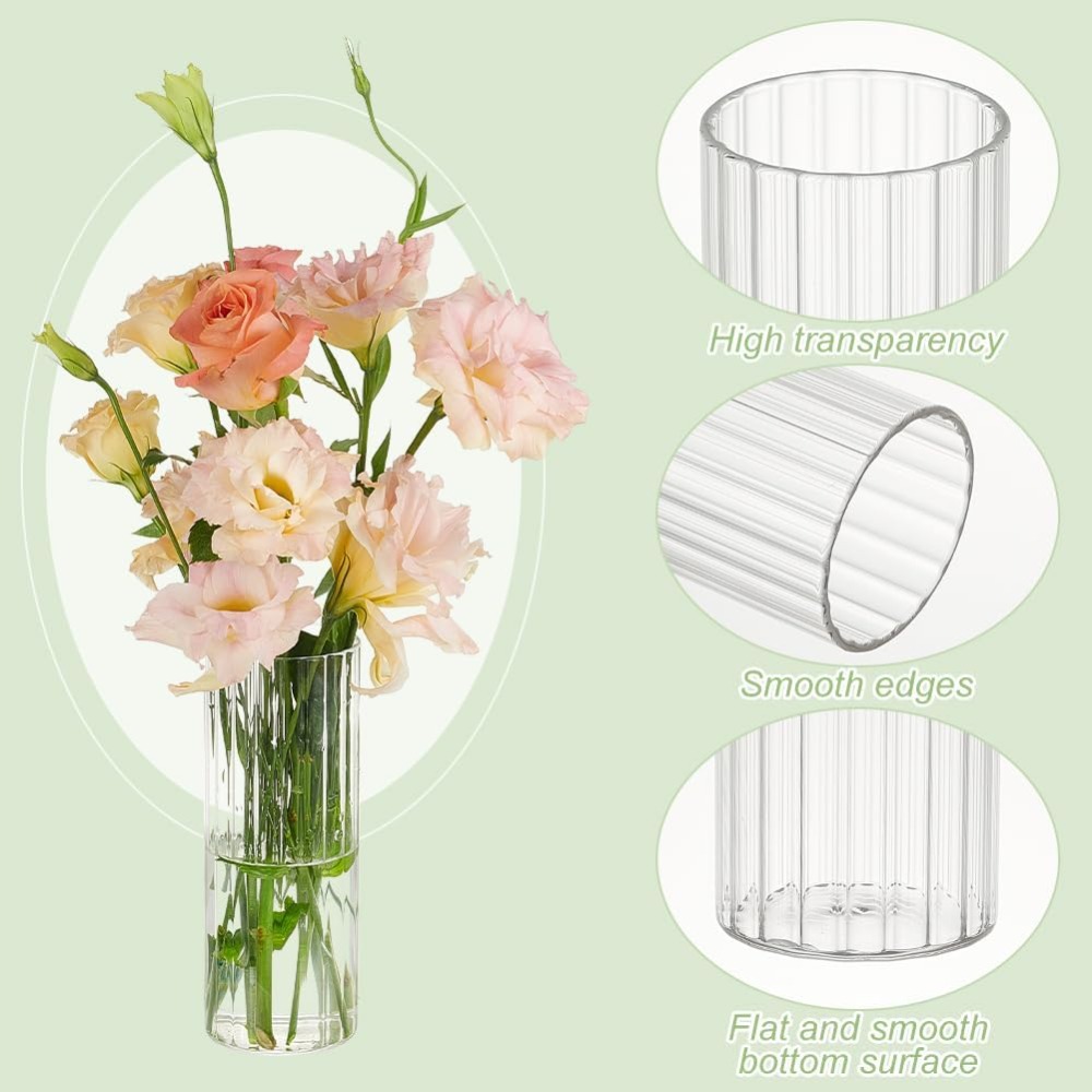 4 Size Glass Cylinder Vases 3. - Candle Containers recension och pris