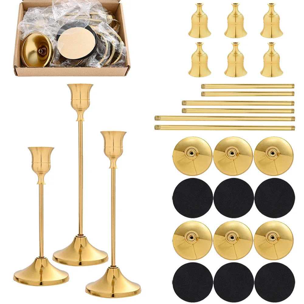 6 Sets Candle Holders Vintage  - Silk Candle recension och pris