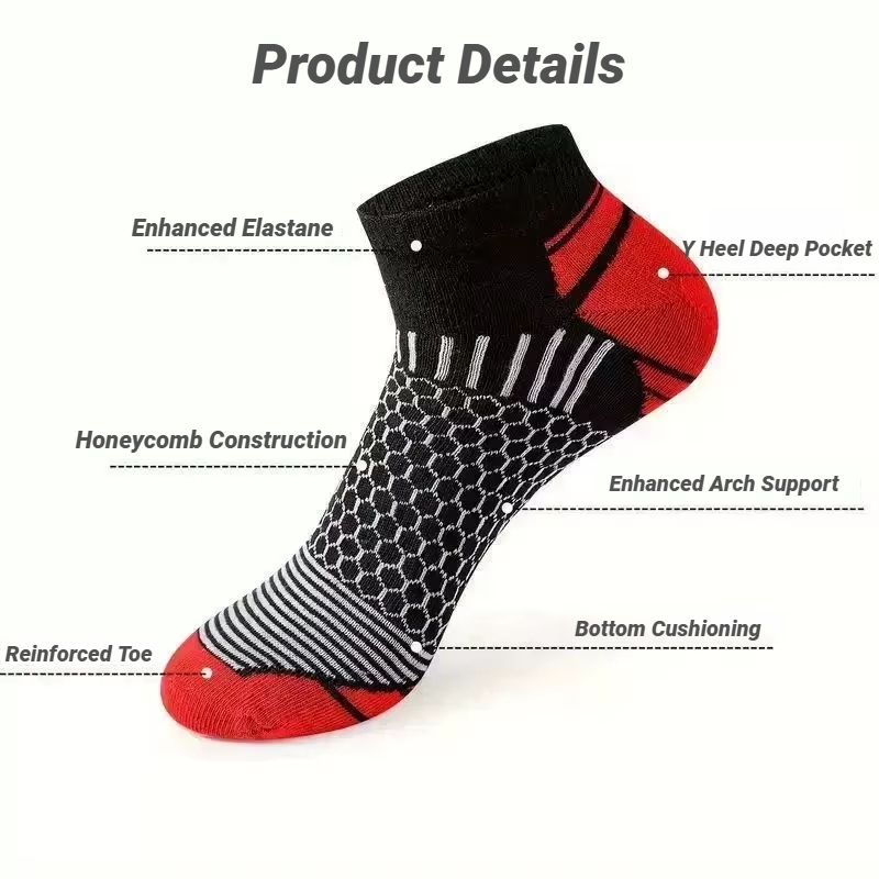 6 Pairs Men'S Short Sports Soc - Candle Wick recension och pris