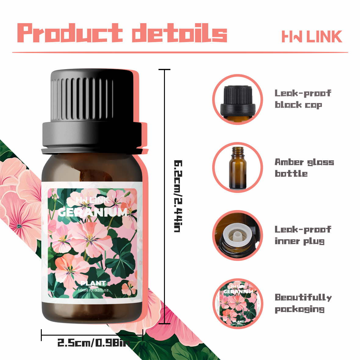 Geranium Essential Oils 10ml P - Silk Candle recension och pris
