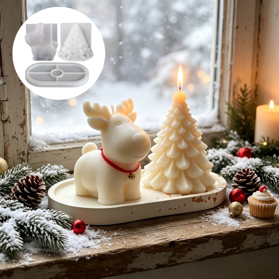 Clay Silicone Mold 3pcs Set: C - Candle Making Kit recension och pris