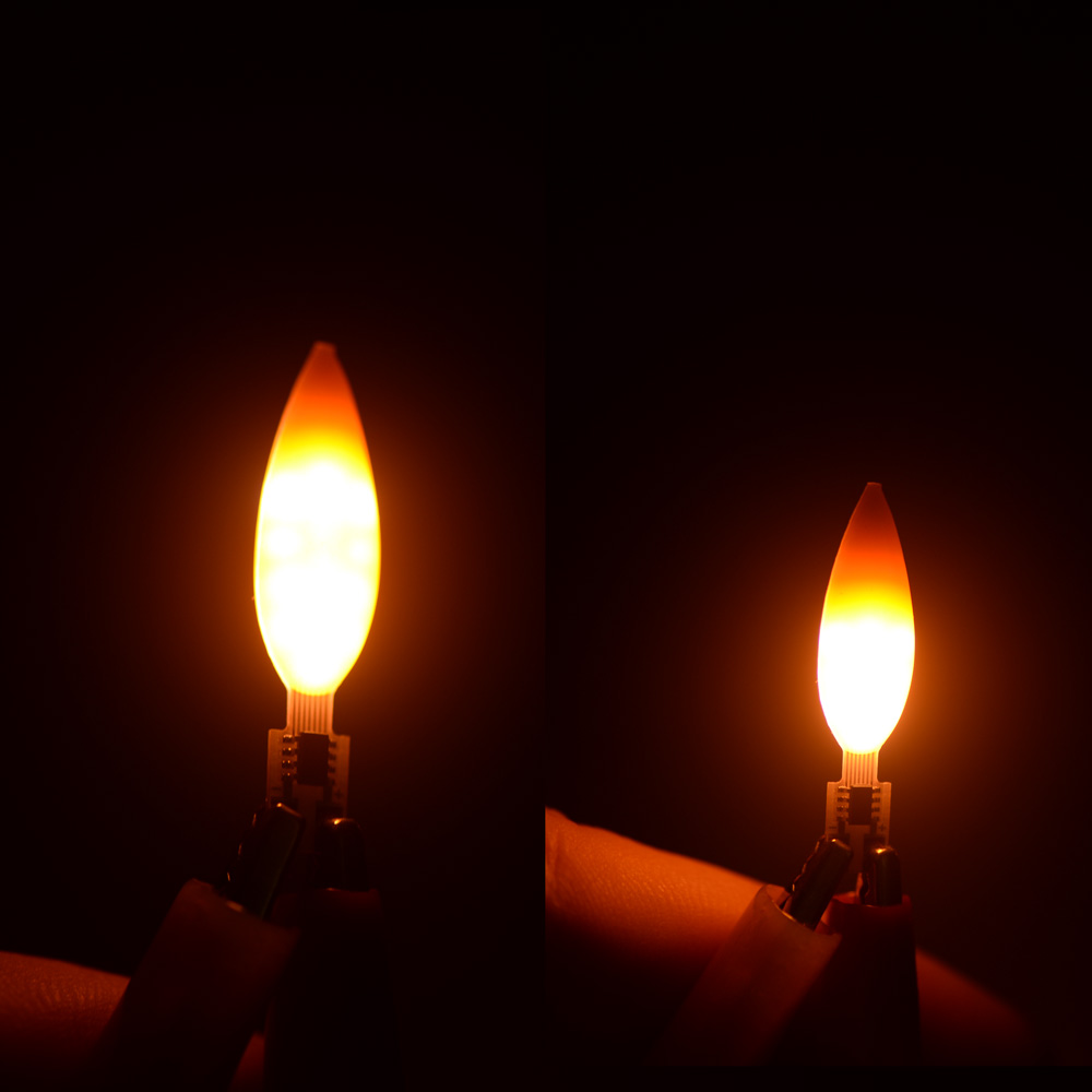 DC 3V Flicker Fire Flame for L - Candle Wick recension och pris