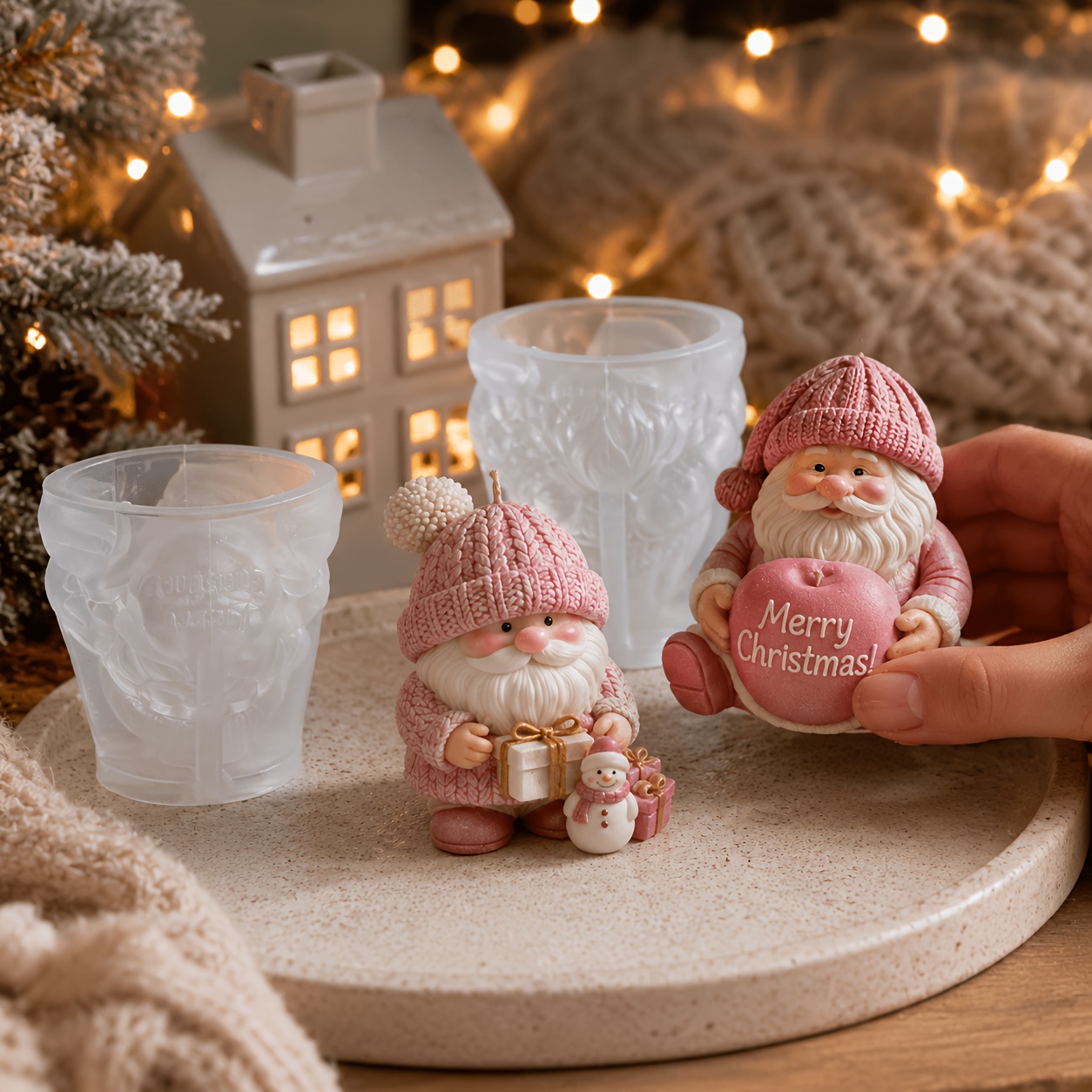 Xmas Holiday Gnome Silicone Ca - Candle Making Kit recension och pris