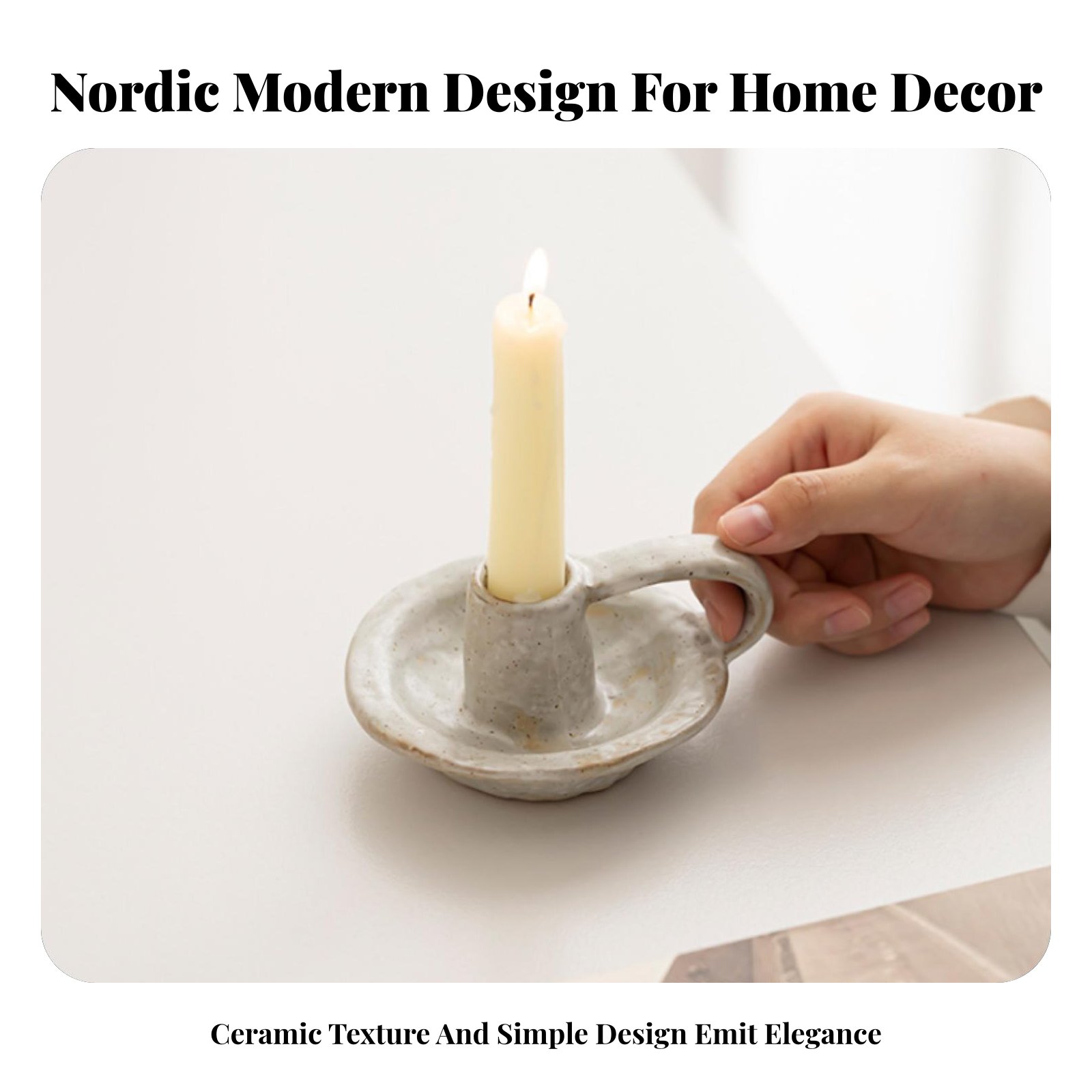 Nordic Ceramic Candle Holder,  - Paraffin Wax recension och pris