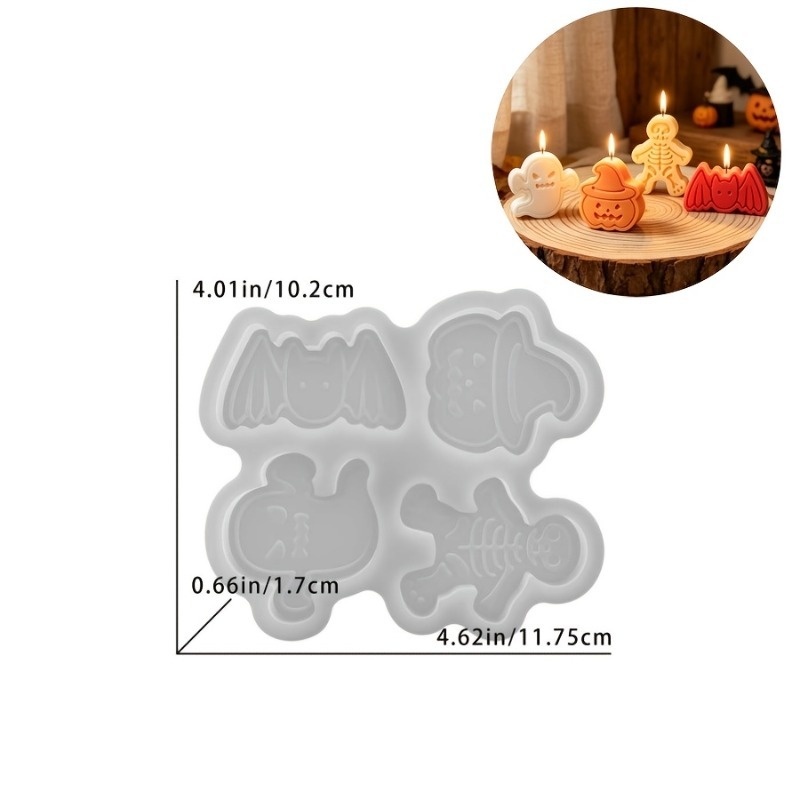 4-cavity silicone resin mold s - Candle Molds recension och pris