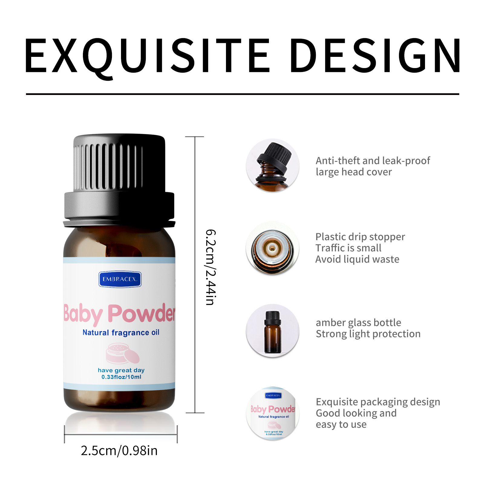 10ml Baby Powder Fragrance Oil - Candle Fragrance recension och pris